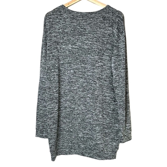 ARITZIA Wilfred Free Heathered Grey Long Sleeve Oversize Light Weight Tunic Sz L - Picture 4 of 9